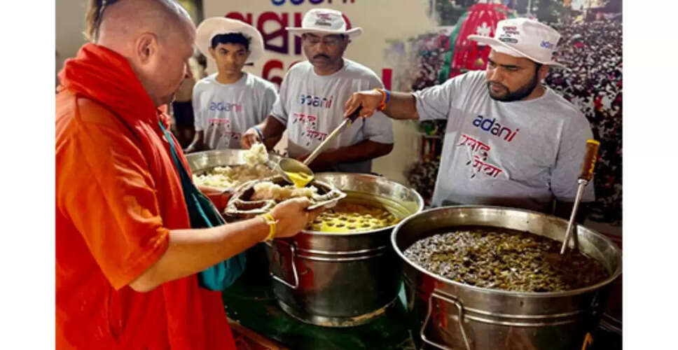 आदानी समूह की सेवा पहल: पुरी रथ यात्रा में समुदाय के लिए समर्थन