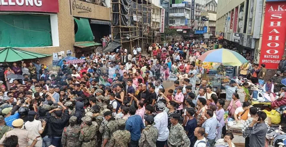 मेघालय में पुलिस बाजार से ठेलों और स्ट्रीट वेंडर्स का पुनर्वास शुरू