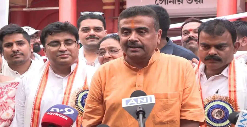 सुवेंदु अधिकारी ने पश्चिम बंगाल के पहले भाजपा मुख्यमंत्री के रूप में शपथ ली
