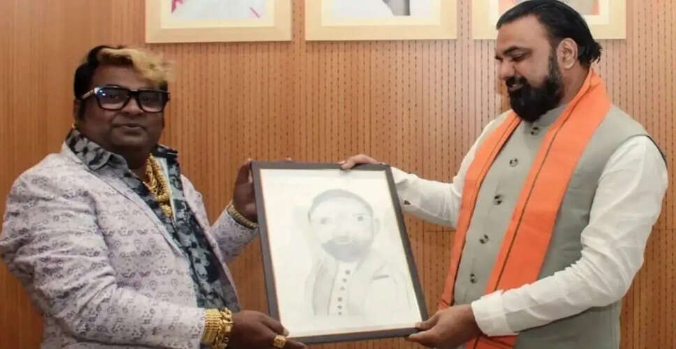 बिहार के मुख्यमंत्री को भेंट किया गया विवादास्पद चित्र, सोशल मीडिया पर मचा हंगामा