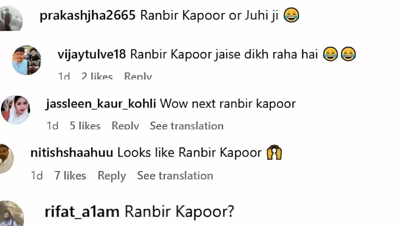 जूही चावला के भतीजे की तस्वीरों ने रणबीर कपूर की याद दिलाई