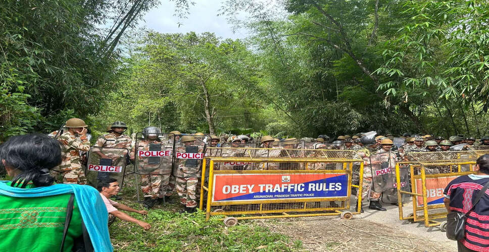 अरुणाचल प्रदेश में छात्रों ने पनबिजली परियोजना के लिए बलों की तैनाती का विरोध किया
