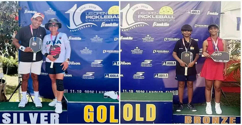 यूएस ओपन पिकलबॉल चैंपियनशिप में भारतीय खिलाड़ियों की शानदार उपलब्धि
