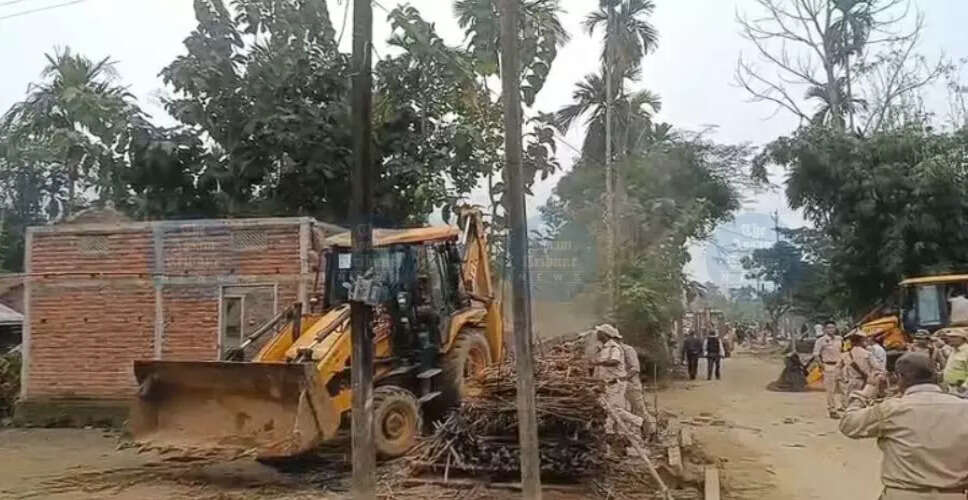 गुवाहाटी में अवैध अतिक्रमण के खिलाफ बड़ा अभियान