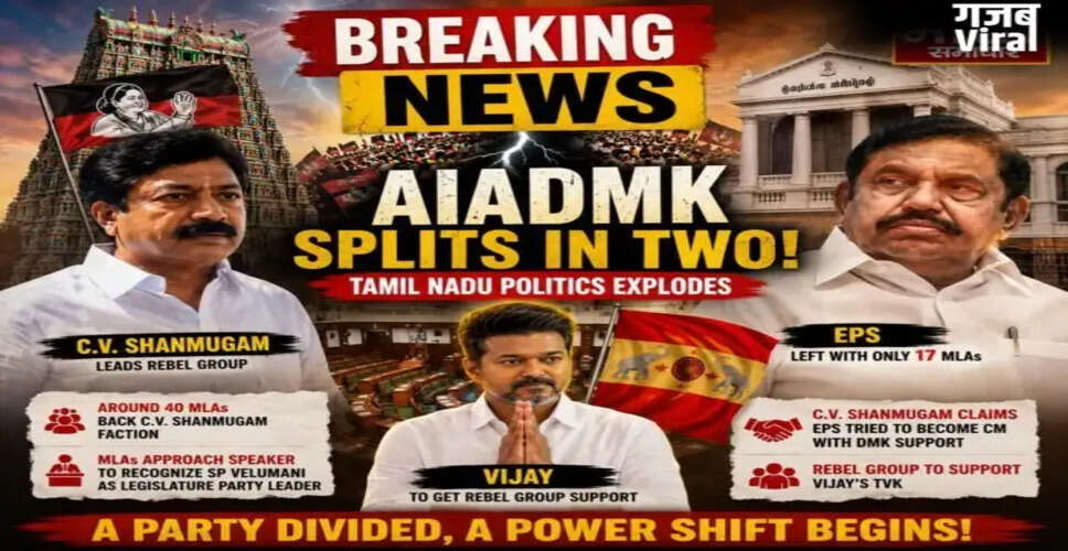 तमिलनाडु में AIADMK में बगावत: पार्टी दो धड़ों में बंटी
