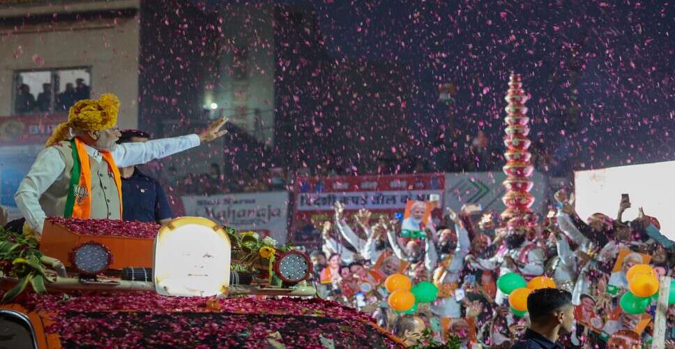 पीएम मोदी ने राजस्थान में रोड शो किया