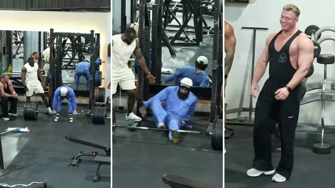 जिम प्रैंक: साधारण सफाईकर्मी ने बॉडीबिल्डरों को सिखाया सबक