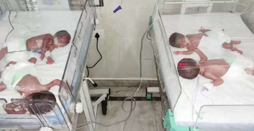 आगरा में महिला ने एक साथ चार बच्चों को जन्म दिया, कुल 7 बच्चों की मां बनी