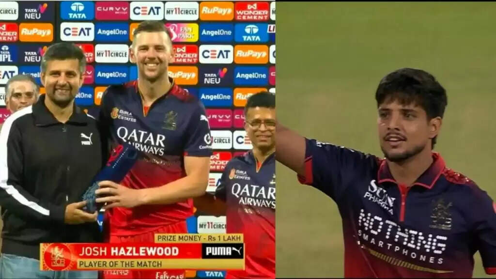 आरसीबी बनाम एलएसजी: जोस हेजलवुड को मिला प्लेयर ऑफ द मैच, रसिक सलाम की शानदार गेंदबाजी पर उठे सवाल