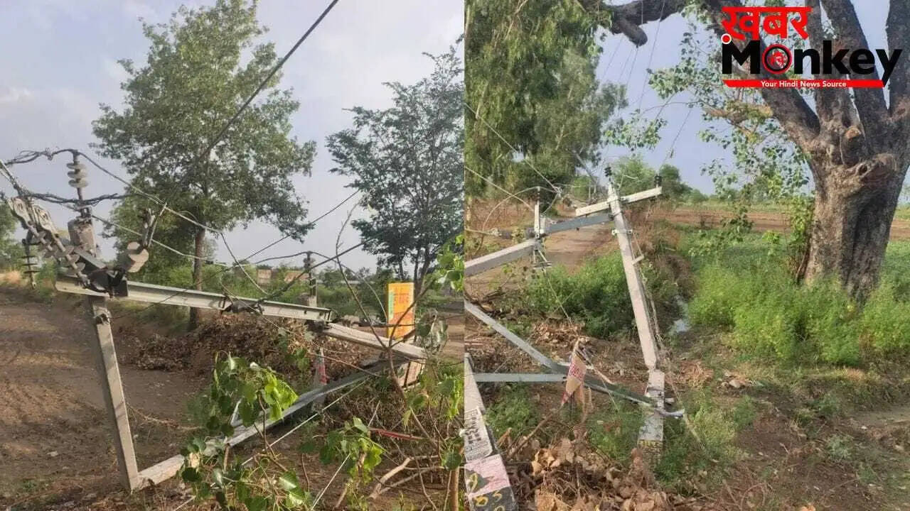ग्रेटर नोएडा में तूफान से बिजली व्यवस्था में भारी बाधा