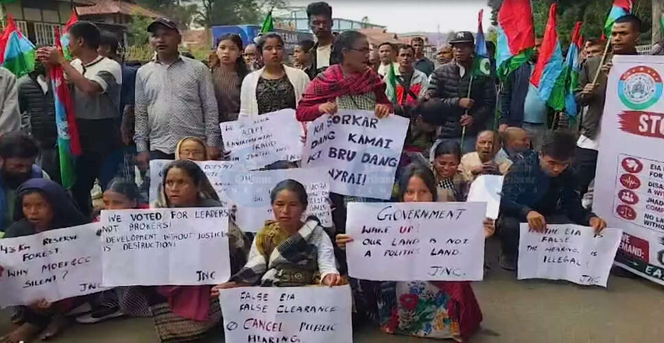 शिलांग में सीमेंट संयंत्र के लिए जन सुनवाई स्थगित, तनावपूर्ण माहौल
