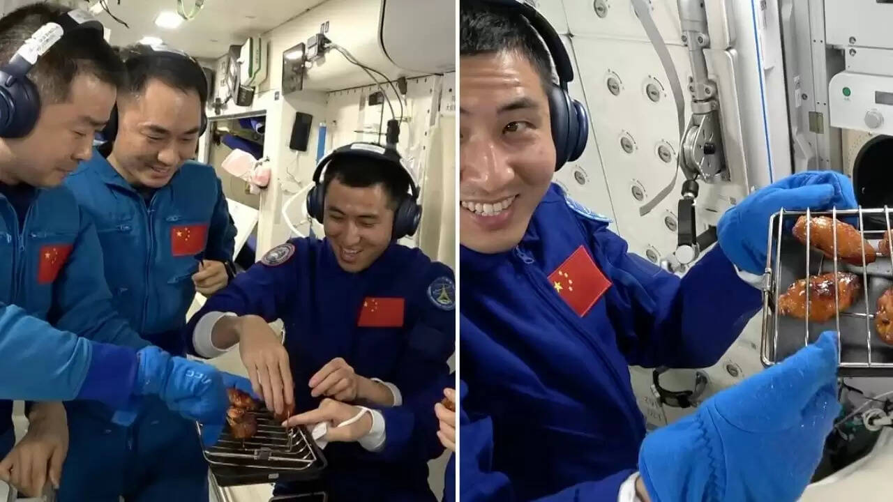 अंतरिक्ष में पहला BBQ ओवन: एस्ट्रोनॉट ने जीरो ग्रैविटी में पकाए चिकन विंग्स