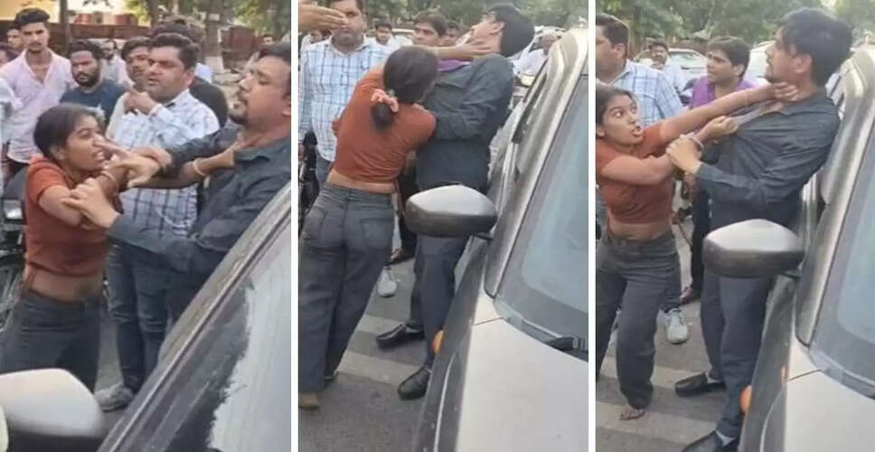 मेरठ में पति-पत्नी के बीच सड़क पर हुआ हंगामा, वीडियो हुआ वायरल