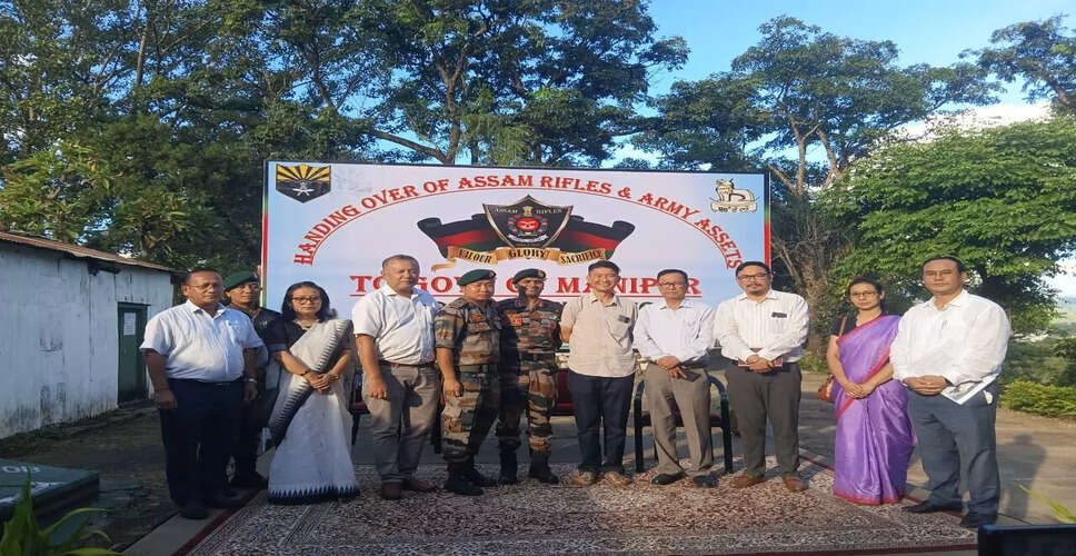 मणिपुर के ऐतिहासिक लंगथाबल पहाड़ी का हस्तांतरण