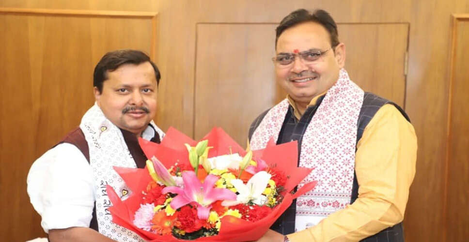 भजनलाल शर्मा की नितिन नबीन से मुलाकात, राजस्थान के विकास पर चर्चा