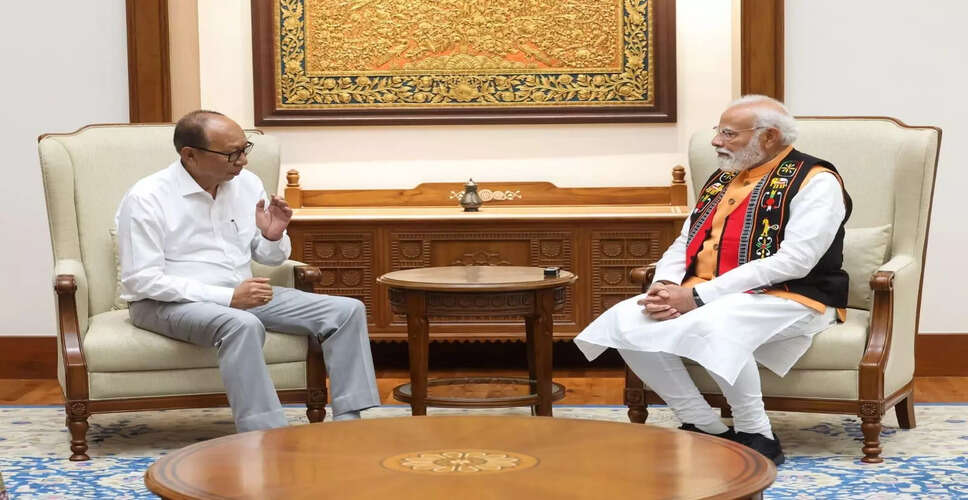 मणिपुर के मुख्यमंत्री ने प्रधानमंत्री मोदी से की महत्वपूर्ण मुलाकात