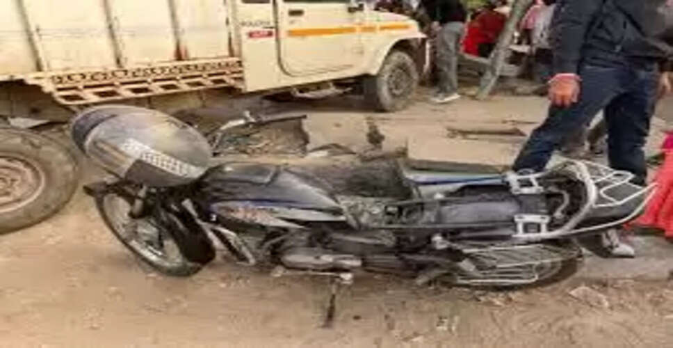 जयपुर में ट्रक और बाइक के बीच भीषण टक्कर, एक की मौत