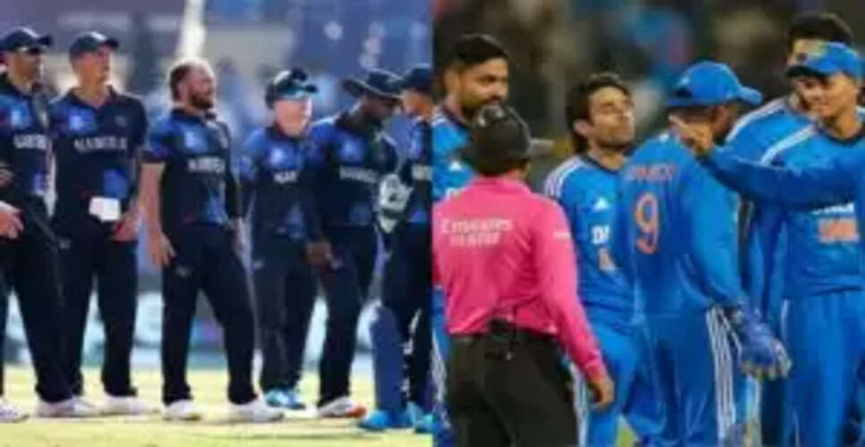 भारत और नामीबिया के बीच वनडे सीरीज के लिए कप्तान और उपकप्तान की घोषणा