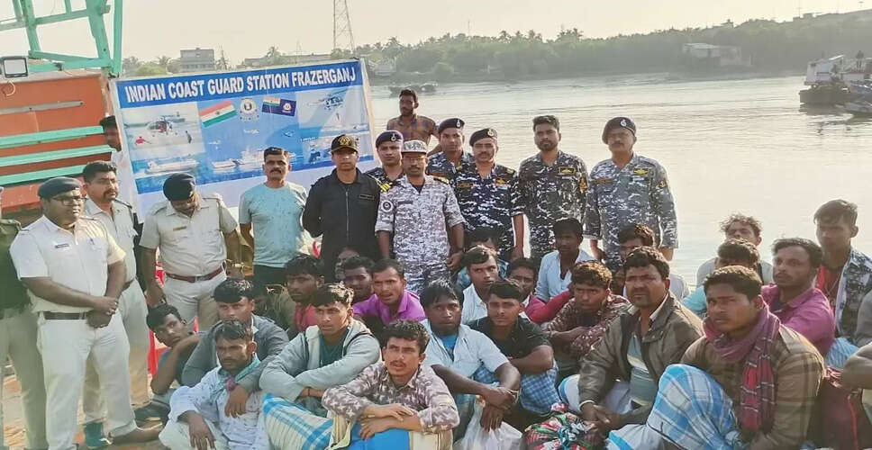 इंडियन कोस्ट गार्ड ने बंगाल की खाड़ी में 28 बांग्लादेशियों को पकड़ा