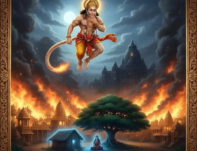 लंका दहन: हनुमान की बुद्धिमत्ता और शक्ति का प्रतीक