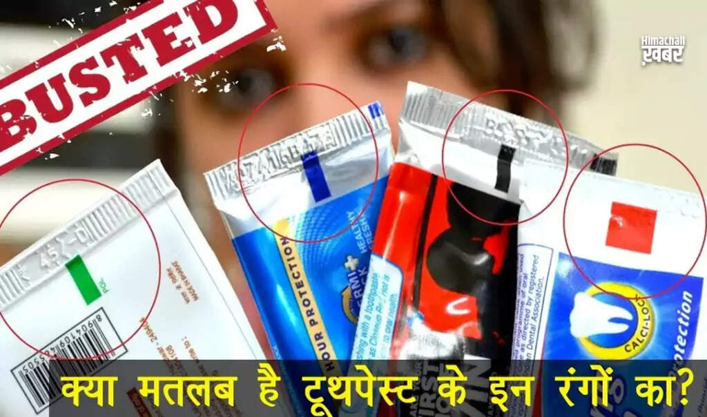 टूथपेस्ट के रंगों का रहस्य: जानें क्या है उनके पीछे का अर्थ