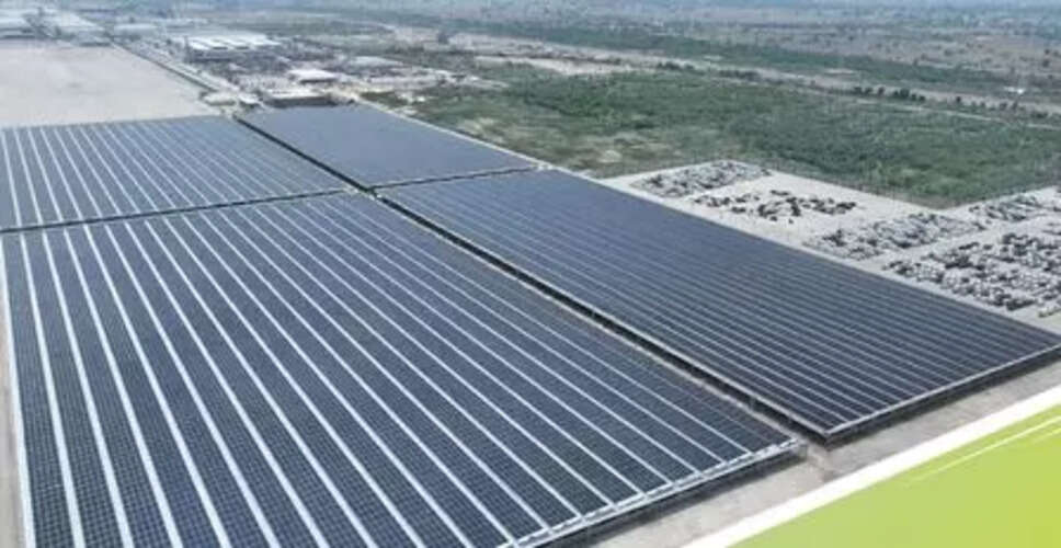 मारुति सुजुकी ने सौर ऊर्जा क्षमता में 30MWp की वृद्धि की