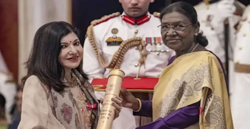 आलका याग्निक को पद्म भूषण से सम्मानित किया गया, स्वास्थ्य को लेकर चिंता
