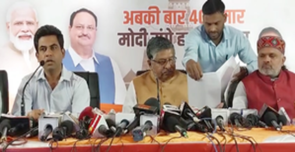 रवि शंकर प्रसाद ने विरोधियों से पूछा, आपके पास विकास का एजेंडा क्या है