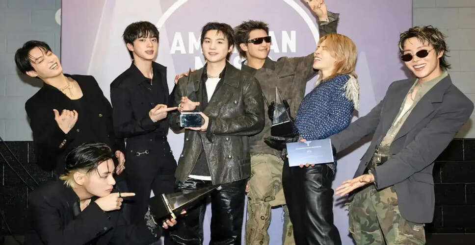 BTS ने AMAs में Artist of the Year का खिताब फिर से जीता