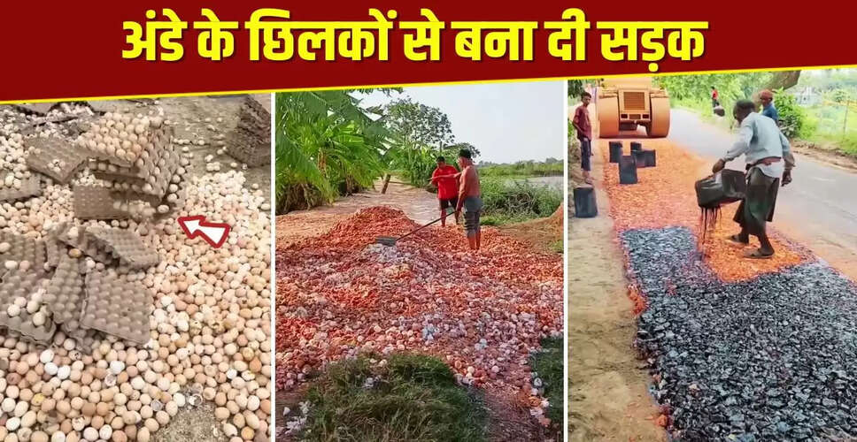 चीन में अंडे के छिलकों से बनी सड़कें: एक अनोखी तकनीक