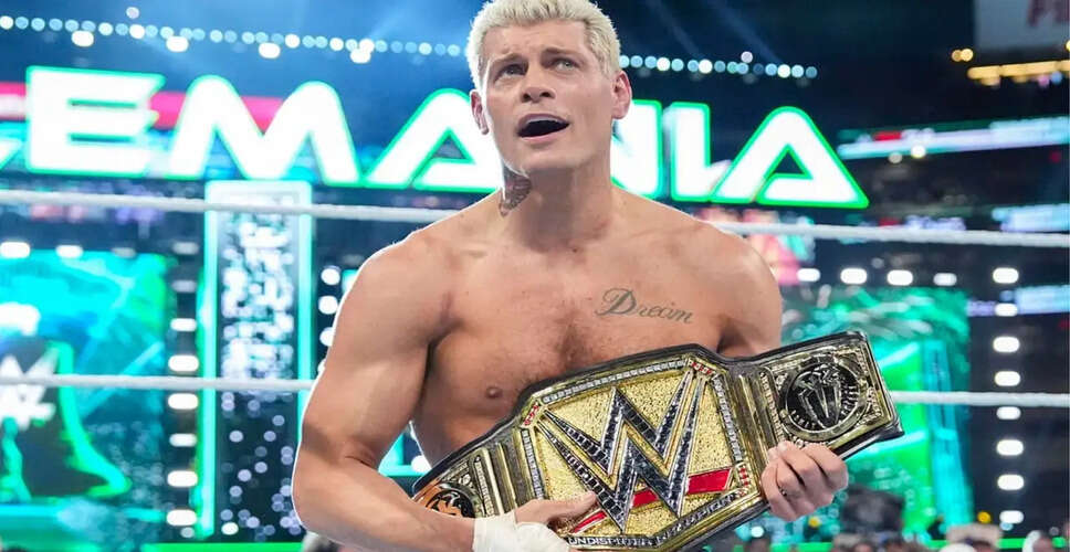 कोडी रोड्स की WWE में वापसी, रैंडी ऑर्टन से होगा मुकाबला