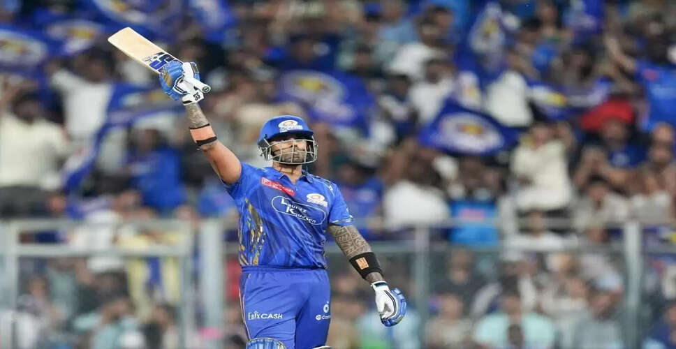 Suryakumar Yadav Sets New IPL Record with 717 Runs
