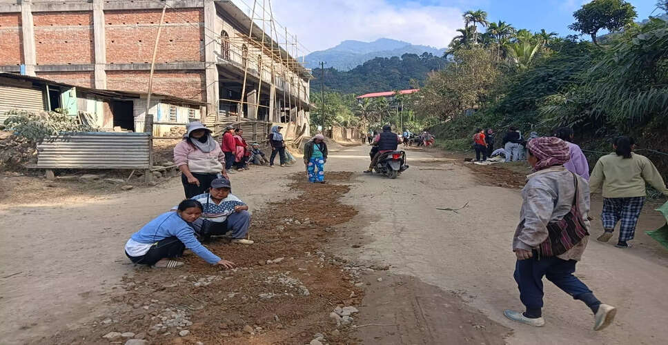 हाफलोंग के निवासियों की सड़कों की खराब स्थिति पर चिंता