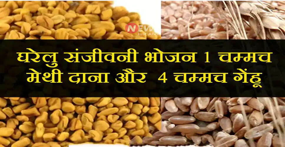 स्वास्थ्य के लिए संजीवनी भोजन: गेंहू और मेथी का चमत्कार