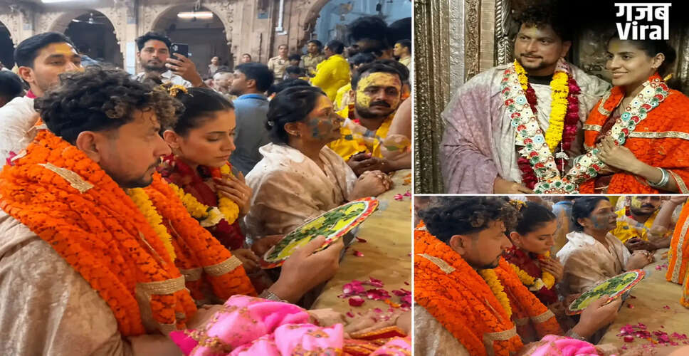 कुलदीप यादव ने वृंदावन में बांके बिहारी जी के दरबार में की पूजा