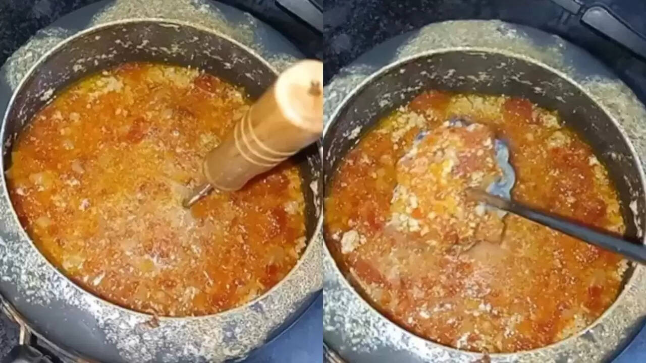 गाजर का हलवा बनाने में शॉर्टकट का अजीब नतीजा: वायरल वीडियो