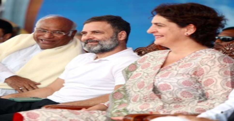 खड़गे व राहुल आज तेलंगाना में 5 रैलियों को करेंगे संबोधित , प्रियंका राजस्थान में प्रचार करेंगी