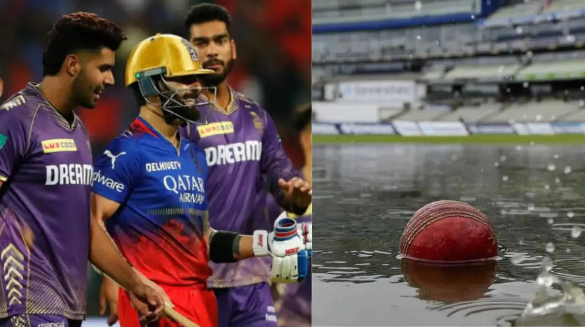 बारिश के कारण KKR vs RCB मैच रद्द होने पर कौन बनेगा विजेता?