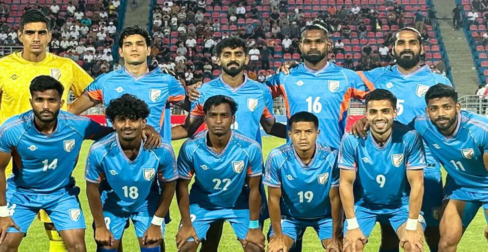 भारतीय फुटबॉल टीम का निराशाजनक प्रदर्शन, ताजिकिस्तान के खिलाफ ड्रॉ