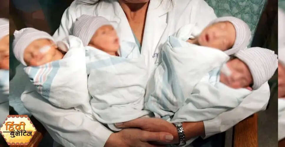आगरा में एक महिला ने एक साथ चार बच्चों को जन्म दिया, कुल 7 बच्चों की मां बनीं