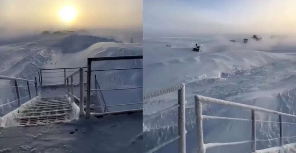 अंटार्कटिका का बर्फीला नजारा: -62 डिग्री सेल्सियस में अद्भुत दृश्य