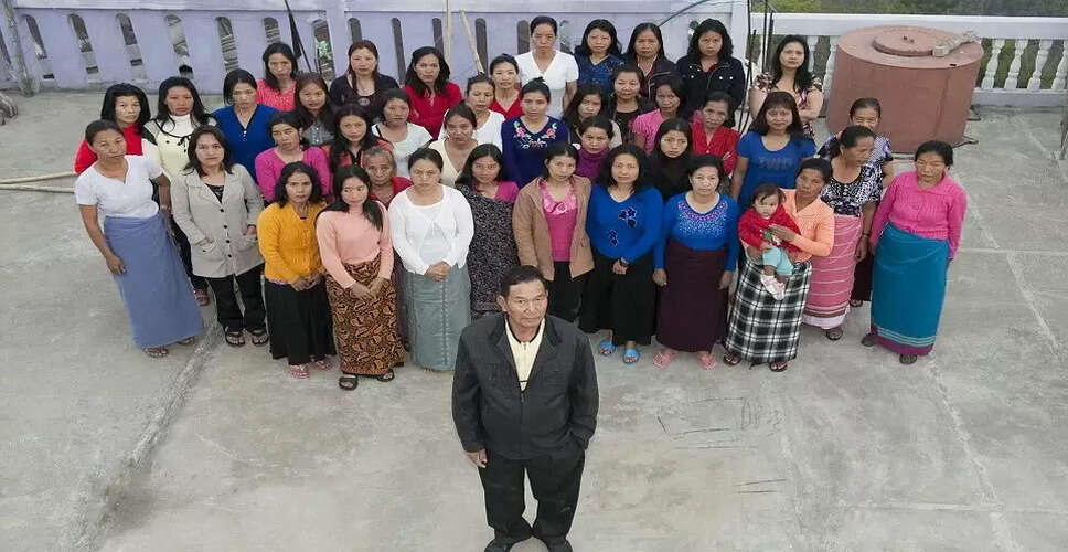मिजोरम का अनोखा परिवार: 181 सदस्यों का विशाल घर