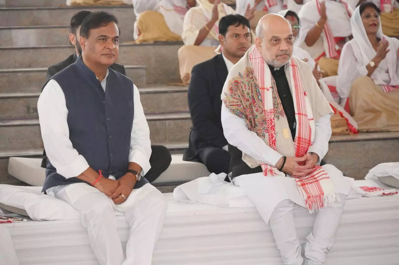 असम में अमित शाह ने बटद्रवा थान का उद्घाटन किया
