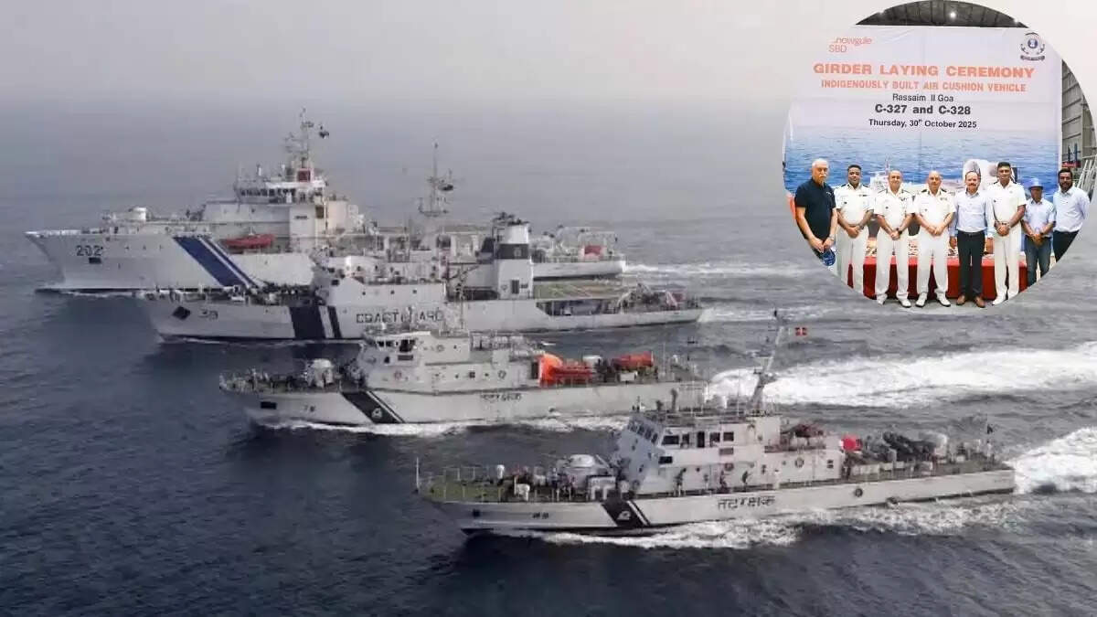 भारतीय तटरक्षक बल ने जहाज निर्माण में नया मील का पत्थर स्थापित किया