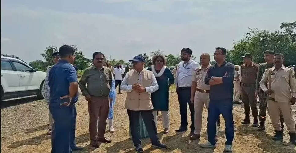असम-नागालैंड सीमा पर अवैध पत्थर खनन की जांच के लिए अधिकारी पहुंचे