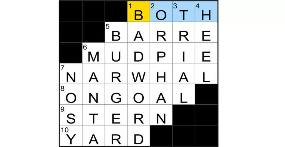 NYT Mini Crossword: Answers and Clues for May 31, 2025