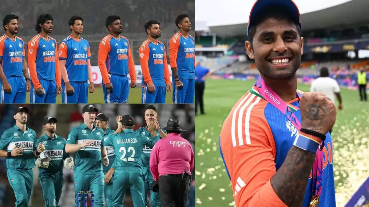 भारत में 5 टी20 मैचों के लिए न्यूजीलैंड की टीम, सूर्या की कप्तानी में 16 खिलाड़ी तैयार