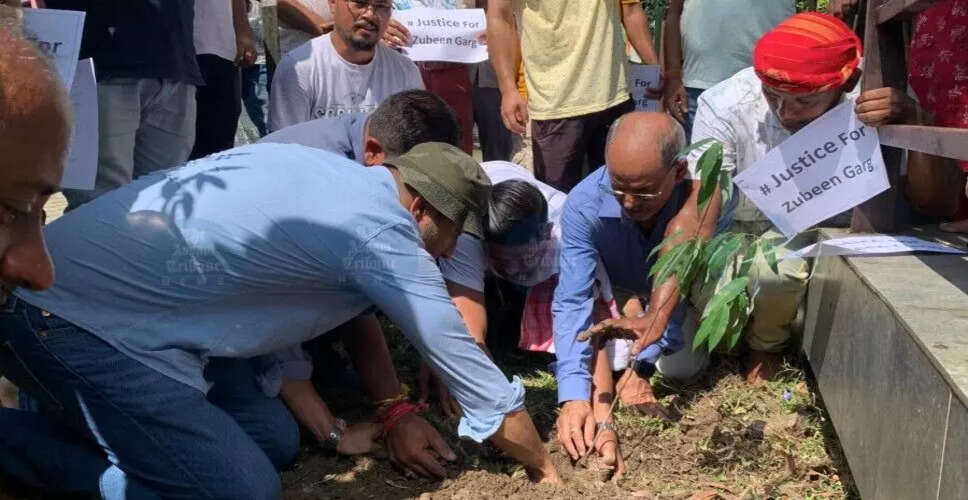 सिवासागर में ज़ुबीन गर्ग की याद में 40,000 नाहर पौधों का रोपण