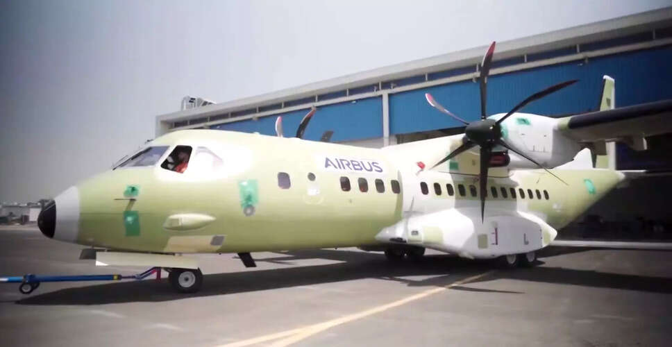 भारत में निर्मित पहले एयरबस C295 का सफल परीक्षण उड़ान