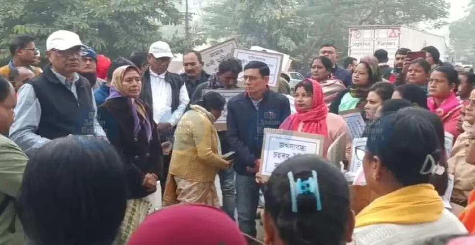 कालीबोर में चार-लेन परियोजना के खिलाफ प्रदर्शन जारी